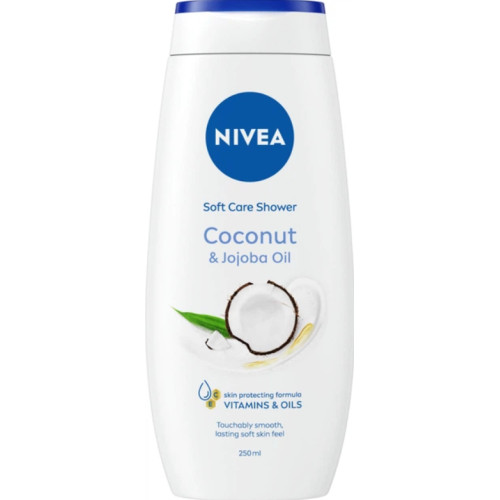 Гель-догляд для душу NIVEA Кокос та олія жожоба, 250 мл